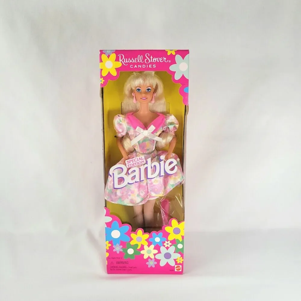 Vintage 90s Russell Stover Candies Special Edition Barbie Pink 16351 Mattel